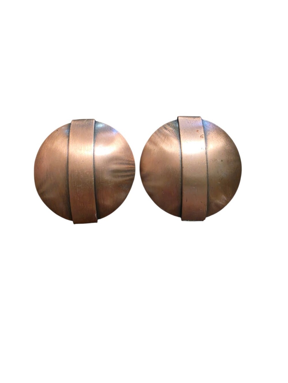 Vintage Les Bernard Copper Clip Earring